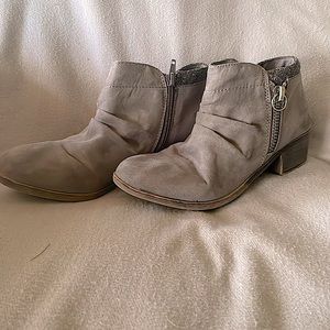 Booties looks great with jeans leggings and dresses!